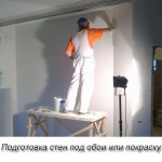 Подготовка стен под обои или покраску