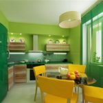 Кухня - зеленый цвет-4